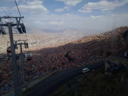 La Paz, depuis El Alto