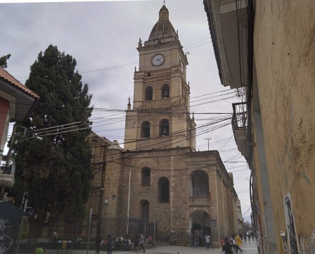 L'élégante cathédrale de Cochabamba.
