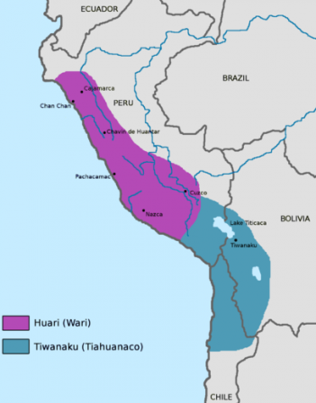 Les empires Wari et Tiwanaku.