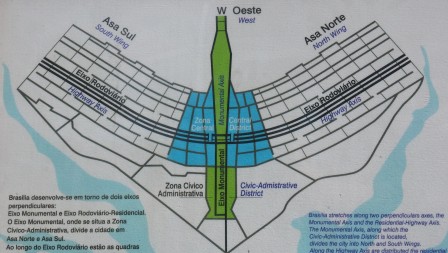 Brasília : le plan pilote, avril 2016