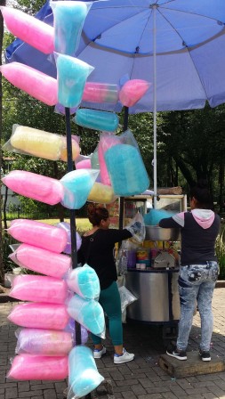 Barbe à papa, bois de Chapultepec, Ciudad de México, août 2016