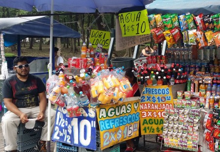 Cocktails de fruits, bois de Chapultepec, Ciudad de México, août 2016