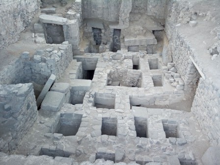 Les 4 niveaux de la tombe du seigneur Wari, autour du IXe siècle, Wari (Ayacucho), janvier 2017
